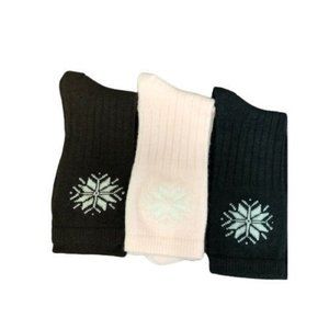 Snowflake Pattern Soft Acrylic Crew Women's Socks